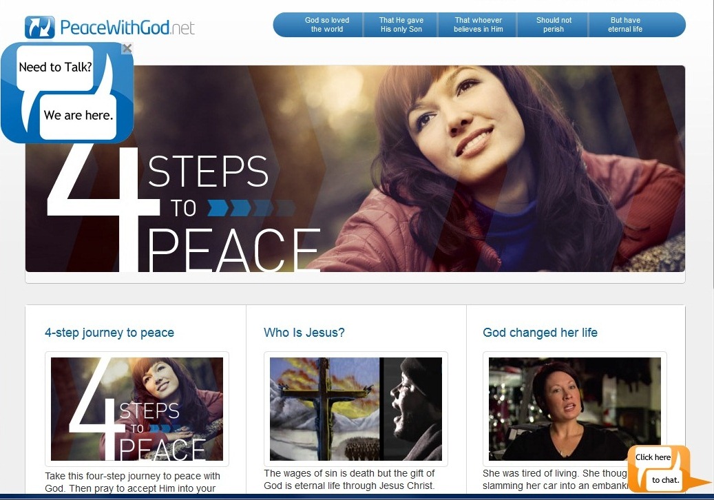 Steps to peace Billy Graham help link